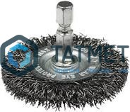 Щетка для дрели дисковая  75 мм, гофрированная № 162 ПрофОснастка Мастер -  магазин «ТАТМЕТИЗ»