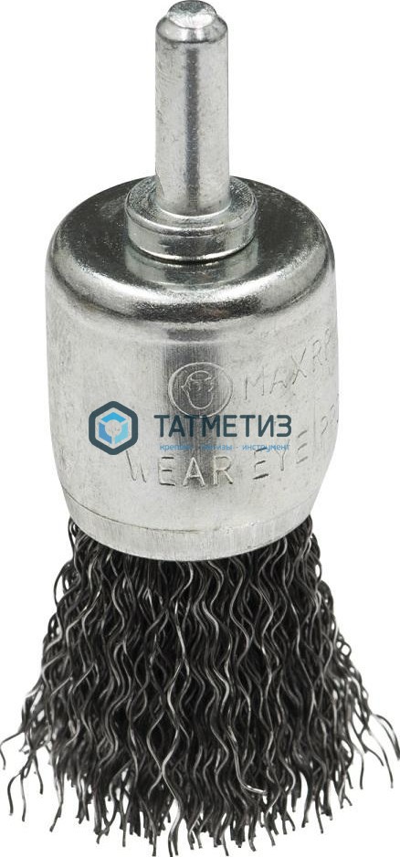 Щетка для дрели концевая 25 мм, гофриров, стальная № 183 ПрофОснастка Мастер -  магазин «ТАТМЕТИЗ»