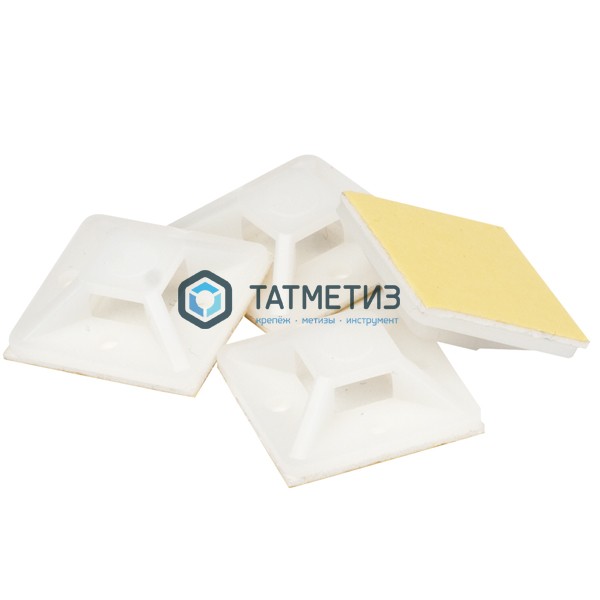 Площадка 19*19 белая самокл. (100 шт/уп)* -  магазин крепежа «ТАТМЕТИЗ»