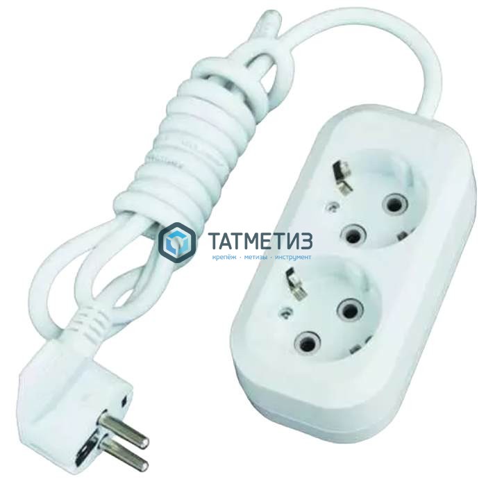 Удлинитель бытовой 2х2м с заземлением 16А Универсал Удлинитель бытовой 2х2м с заземлением 16А Универсал