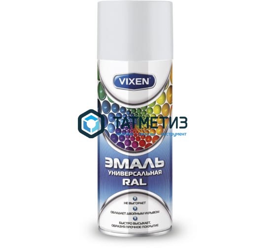 Краска аэроз. VIXEN БЕЛАЯ сигнальная RAL 9003 520 ml./12 Краска аэроз. VIXEN БЕЛАЯ сигнальная RAL 9003 520 ml./12