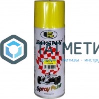 Краска аэроз. BOSNY 520 мл. №041 ЖЕЛТАЯ | «ТАТМЕТИЗ» Краска аэроз. BOSNY 520 мл. №041 ЖЕЛТАЯ - магазин крепежа «ТАТМЕТИЗ»