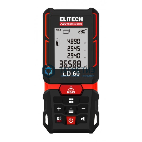 Дальномер лазерный ELITECH HD ЛД 80 (3х1.5В(ААА),0.05–80м,точн,±1.5ммм,0.12кг,чех,кор) | «ТАТМЕТИЗ» Дальномер лазерный ELITECH HD ЛД 80 (3х1.5В(ААА),0.05–80м,точн,±1.5ммм,0.12кг,чех,кор) - магазин крепежа «ТАТМЕТИЗ»