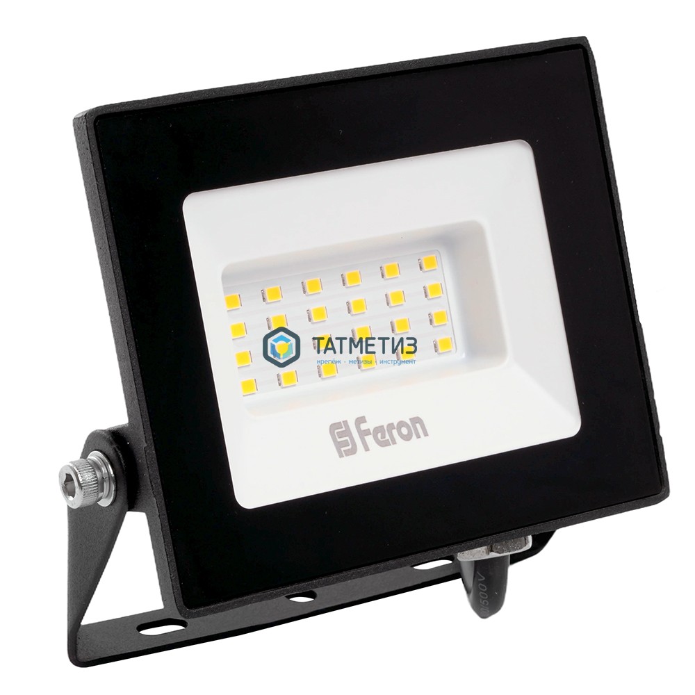 Прожектор светодиодный ДО-30w 6400К 2700Лм IP65 черный FERON Прожектор светодиодный ДО-30w 6400К 2700Лм IP65 черный FERON