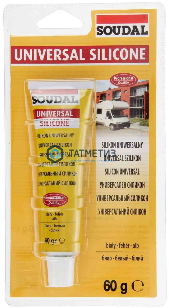 Герметик силиконовый SOUDAL санитарный ПРОЗРАЧНЫЙ 60 мл / 12 Герметик силиконовый SOUDAL санитарный ПРОЗРАЧНЫЙ 60 мл / 12