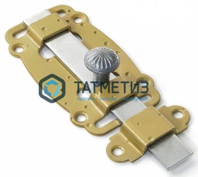 Задвижка дверная плоская ЗД-100-Пл-SL зол.металлик/цинк, Н.Новгород | «ТАТМЕТИЗ» Задвижка дверная плоская ЗД-100-Пл-SL зол.металлик/цинк, Н.Новгород - магазин крепежа «ТАТМЕТИЗ»