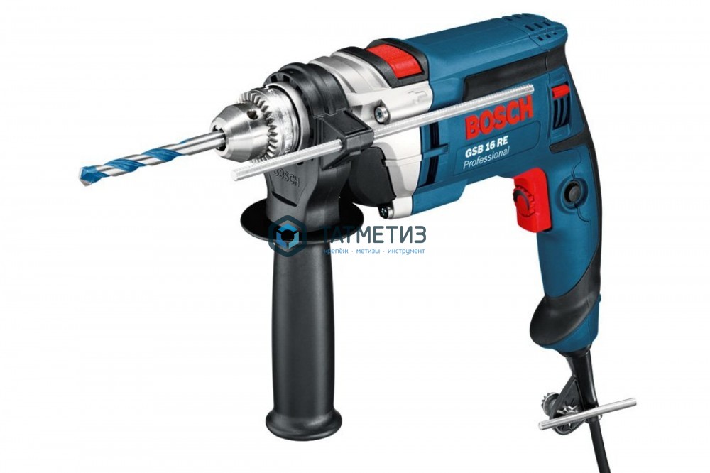Дрель BOSCH GSB 16 RE, ударная, 750Вт, ключевой патрон Дрель BOSCH GSB 16 RE, ударная, 750Вт, ключевой патрон
