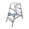 Стремянка 2-сторонняя 4 ступени, алюм. // СИБРТЕХ -  магазин «ТАТМЕТИЗ»