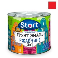 Грунт-эмаль по ржавчине ХВ 3 в 1 СТАРТ  КРАСНАЯ  1,8 кг-./6 -  магазин крепежа «ТАТМЕТИЗ»