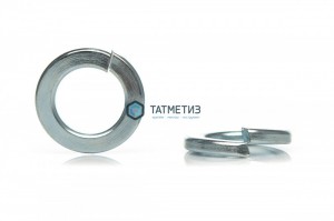 Шайба гроверная DIN 127, оц М27  (уп 15 кг/ 600 шт) -  магазин крепежа «ТАТМЕТИЗ»