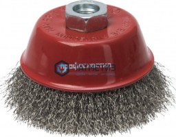 Щетка для УШМ чашка  60 мм, М14, витая нерж № 501 ПрофОснастка Эксперт -  магазин крепежа «ТАТМЕТИЗ»