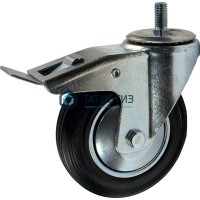 Колесо поворотные с болтом и тормозом d 200 мм -  магазин крепежа «ТАТМЕТИЗ»