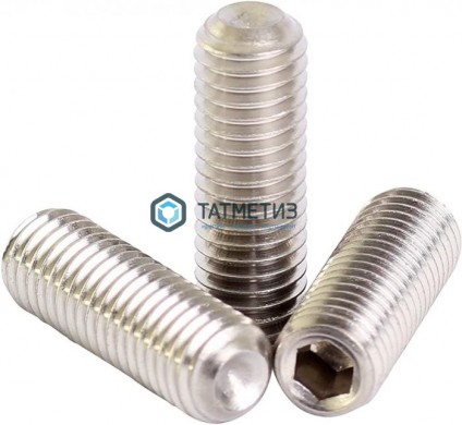 Винт установочный с засверл. концом, внутренний шестигранник ИСО 4029 (ДИН 916) А2 M 5X 8 | «ТАТМЕТИЗ» Винт установочный с засверл. концом, внутренний шестигранник ИСО 4029 (ДИН 916) А2 M 5X 8 - магазин крепежа «ТАТМЕТИЗ»
