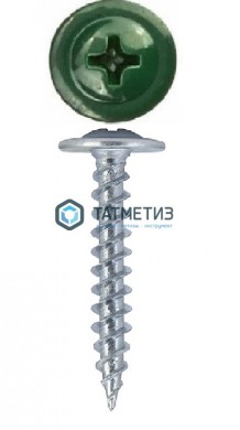 Саморез п/ш остр. 4,2x25 RAL 6005 (500 шт/уп) | «ТАТМЕТИЗ» Саморез п/ш остр. 4,2x25 RAL 6005 (500 шт/уп) - магазин крепежа «ТАТМЕТИЗ»
