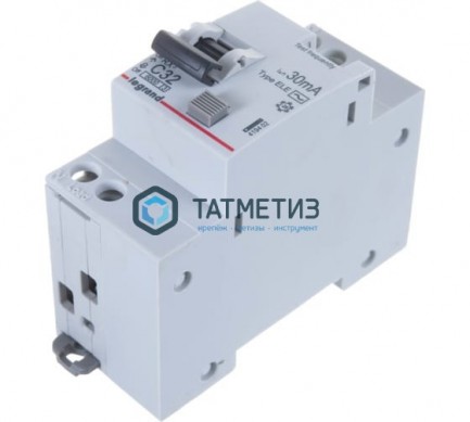 Выключатель авт.дифференциального тока 1п C 32 А 30 мА тип AC 6 кА (1P+N) RX3 Legrand | «ТАТМЕТИЗ» Выключатель авт.дифференциального тока 1п C 32 А 30 мА тип AC 6 кА (1P+N) RX3 Legrand - магазин крепежа «ТАТМЕТИЗ»