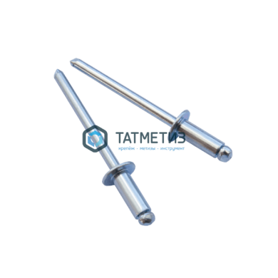 Заклепки ZKST ст/ст 4,8x 8 (500 шт) КК/KL | «ТАТМЕТИЗ» Заклепки ZKST ст/ст 4,8x 8 (500 шт) КК/KL - магазин крепежа «ТАТМЕТИЗ»