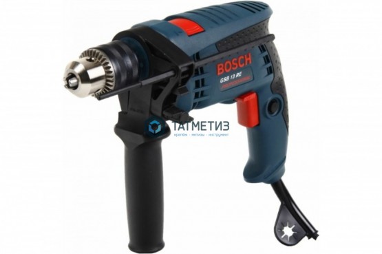 Дрель BOSCH GSB 13 RE, ударная, 600Вт, патрон ключевой -  магазин крепежа «ТАТМЕТИЗ»