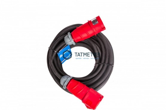 Удлинитель силовой промышленный, 1 х 20 м, б/з КГ 4х2,5 мм, 380В, 32А, 8000Вт, IP44 Атлант | «ТАТМЕТИЗ» Удлинитель силовой промышленный, 1 х 20 м, б/з КГ 4х2,5 мм, 380В, 32А, 8000Вт, IP44 Атлант - магазин крепежа «ТАТМЕТИЗ»