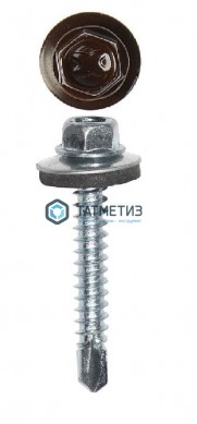Саморез окраш.кров. 4,8х35 /8017/ (250 шт/уп) КК | «ТАТМЕТИЗ» Саморез окраш.кров. 4,8х35 /8017/ (250 шт/уп) КК - магазин крепежа «ТАТМЕТИЗ»