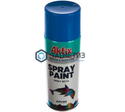 Краска аэроз. СИНЯЯ глянц. RAL5017 400ML Gw.300Gr(6) Akfix | «ТАТМЕТИЗ» Краска аэроз. СИНЯЯ глянц. RAL5017 400ML Gw.300Gr(6) Akfix - магазин крепежа «ТАТМЕТИЗ»