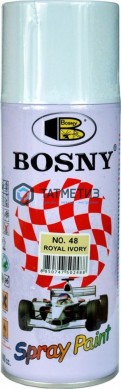 Краска аэроз. BOSNY 520 мл. №048 СЛОНОВАЯ КОСТЬ | «ТАТМЕТИЗ» Краска аэроз. BOSNY 520 мл. №048 СЛОНОВАЯ КОСТЬ - магазин крепежа «ТАТМЕТИЗ»