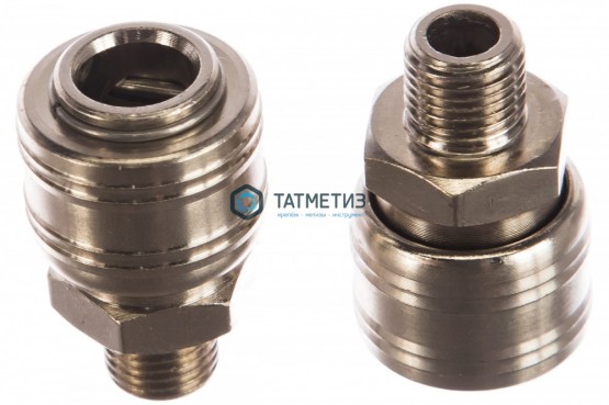 Муфта универсальная быстросъемная ("мама"), внешняя резьба 1/4", 2 шт.// Stels | «ТАТМЕТИЗ» Муфта универсальная быстросъемная ("мама"), внешняя резьба 1/4", 2 шт.// Stels - магазин крепежа «ТАТМЕТИЗ»