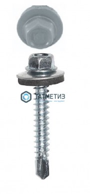 Саморез окраш.кров. 4,8х35 /9006/ DAXMER MS (10х250) | «ТАТМЕТИЗ» Саморез окраш.кров. 4,8х35 /9006/ DAXMER MS (10х250) - магазин крепежа «ТАТМЕТИЗ»