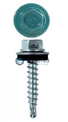 Саморез окраш.кров. 4,8х29 /5021/ (4500 шт/уп) ОМАХ | «ТАТМЕТИЗ» Саморез окраш.кров. 4,8х29 /5021/ (4500 шт/уп) ОМАХ - магазин крепежа «ТАТМЕТИЗ»