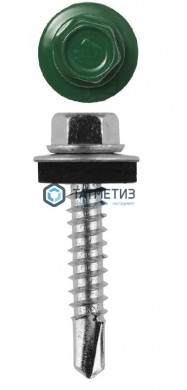 Саморез окраш.кров. 5,5х32 /6005/ DAXMER M (3000 шт/уп) | «ТАТМЕТИЗ» Саморез окраш.кров. 5,5х32 /6005/ DAXMER M (3000 шт/уп) - магазин крепежа «ТАТМЕТИЗ»