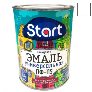 Эмаль ПФ-115 БЕЛАЯ глянцевая 0,8 кг-. /14 СТАРТ | «ТАТМЕТИЗ» Эмаль ПФ-115 БЕЛАЯ глянцевая 0,8 кг-. /14 СТАРТ - магазин крепежа «ТАТМЕТИЗ»