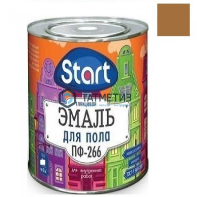Эмаль ПФ-266 СТАРТ ЗОЛОТИСТО-КОРИЧНЕВАЯ 0,8 кг-. /14 | «ТАТМЕТИЗ» Эмаль ПФ-266 СТАРТ ЗОЛОТИСТО-КОРИЧНЕВАЯ 0,8 кг-. /14 - магазин крепежа «ТАТМЕТИЗ»