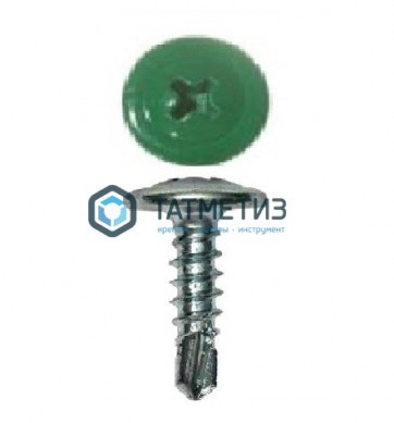 Саморез п/ш сверло 4,2x19 RAL 6029 | «ТАТМЕТИЗ» Саморез п/ш сверло 4,2x19 RAL 6029 - магазин крепежа «ТАТМЕТИЗ»