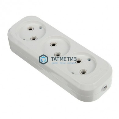 Колодка удлинителя 3-м б/з АВС-пл. UNIVersal E203 | «ТАТМЕТИЗ» Колодка удлинителя 3-м б/з АВС-пл. UNIVersal E203 - магазин крепежа «ТАТМЕТИЗ»