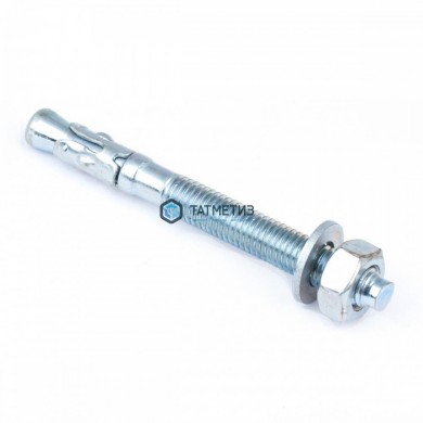 Анкер клиновой 16x140 ( 15 шт/уп) белый цинк R | «ТАТМЕТИЗ» Анкер клиновой 16x140 ( 15 шт/уп) белый цинк R - магазин крепежа «ТАТМЕТИЗ»