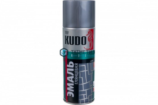 Краска аэроз. KUDO 520 мл. №1018  СЕРАЯ  RAL 7040 -  магазин крепежа «ТАТМЕТИЗ»