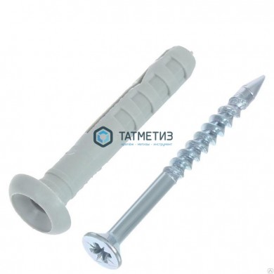Дюбель-гвоздь 6х60 гриб (200 шт/уп) ТК | «ТАТМЕТИЗ» Дюбель-гвоздь 6х60 гриб (200 шт/уп) ТК - магазин крепежа «ТАТМЕТИЗ»