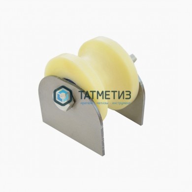 Ролик КАПРОЛОН d 70мм под ТРУБУ d.40мм на ПЛАСТИНАХ | «ТАТМЕТИЗ» Ролик КАПРОЛОН d 70мм под ТРУБУ d.40мм на ПЛАСТИНАХ - магазин крепежа «ТАТМЕТИЗ»