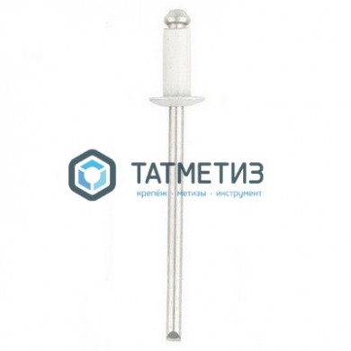 Заклепки ZK ал/ст 4,0x10 RAL 9003 (1000 шт/уп) | «ТАТМЕТИЗ» Заклепки ZK ал/ст 4,0x10 RAL 9003 (1000 шт/уп) - магазин крепежа «ТАТМЕТИЗ»