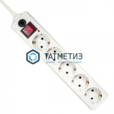 Удлинитель с сет.фильтром 5 х 5м с с/з ПВС3*0,75 BURO | «ТАТМЕТИЗ» Удлинитель с сет.фильтром 5 х 5м с с/з ПВС3*0,75 BURO - магазин крепежа «ТАТМЕТИЗ»