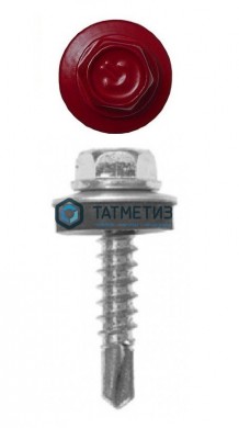 Саморез окраш.кров. 5,5х19 /3005/ (250 шт/уп) КК | «ТАТМЕТИЗ» Саморез окраш.кров. 5,5х19 /3005/ (250 шт/уп) КК - магазин крепежа «ТАТМЕТИЗ»