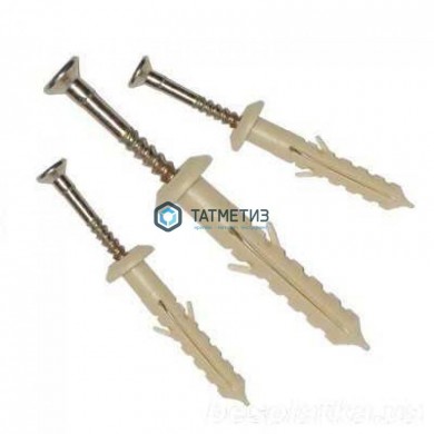 Дюбель-гвоздь 6х60 гриб (1000 шт/уп) ТК нейлон | «ТАТМЕТИЗ» Дюбель-гвоздь 6х60 гриб (1000 шт/уп) ТК нейлон - магазин крепежа «ТАТМЕТИЗ»