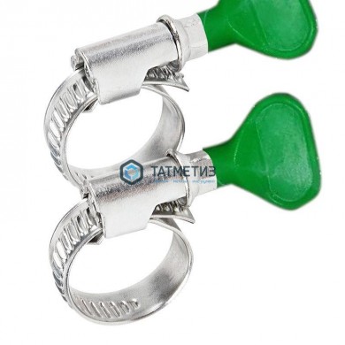 Хомут червячный нержавеющий "ключ" 25-40 / 9 W2 | «ТАТМЕТИЗ» Хомут червячный нержавеющий "ключ" 25-40 / 9 W2 - магазин крепежа «ТАТМЕТИЗ»