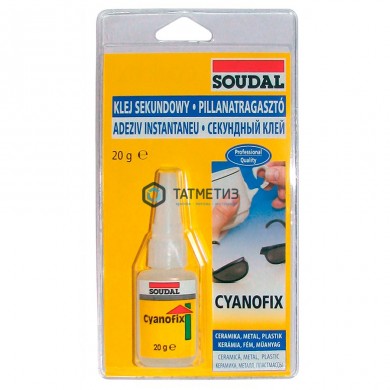 Клей секундный CYANOFIX 84A 20 г / 12 | «ТАТМЕТИЗ» Клей секундный CYANOFIX 84A 20 г / 12 - магазин крепежа «ТАТМЕТИЗ»