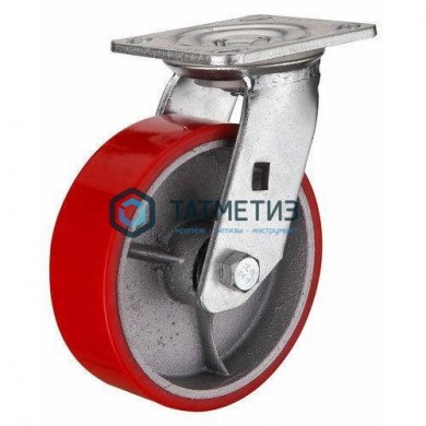 Колесо большегрузное ПОЛИУРЕНТАН поворотное с площадкой d 150 мм | «ТАТМЕТИЗ» Колесо большегрузное ПОЛИУРЕНТАН поворотное с площадкой d 150 мм - магазин крепежа «ТАТМЕТИЗ»