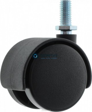 Колесо мебельное поворотное, черный нейлон, крепление с болтом TWT40 | «ТАТМЕТИЗ» Колесо мебельное поворотное, черный нейлон, крепление с болтом TWT40 - магазин крепежа «ТАТМЕТИЗ»