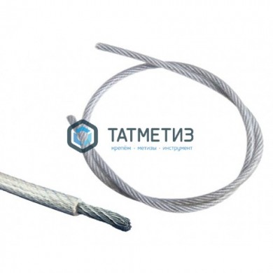 Трос с ПВХ стальной оц. 4-3  (400 м/бух) -  магазин крепежа «ТАТМЕТИЗ»