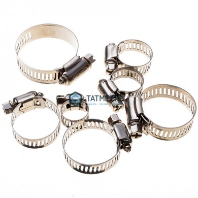 Хомут червячный нержавеющий 160-180/12 мм W2 -  магазин крепежа «ТАТМЕТИЗ»