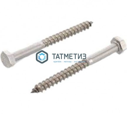 Шуруп по дереву DIN 571 А2 8х140 | «ТАТМЕТИЗ» Шуруп по дереву DIN 571 А2 8х140 - магазин крепежа «ТАТМЕТИЗ»