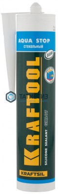 Герметик KRAFTOOL KRAFTSeal GX107 "AQUA STOP" силиконовый стекольный, ЧЕРНЫЙ, 300мл -  магазин крепежа «ТАТМЕТИЗ»