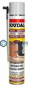 Пена монтажная SOUDAL 300мл /12 | «ТАТМЕТИЗ» Пена монтажная SOUDAL 300мл /12 - магазин крепежа «ТАТМЕТИЗ»